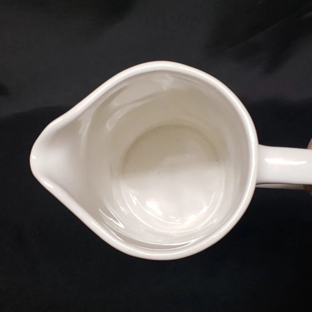 Melrose International NWT Ivory Ceramic Pitcher with Chicken Design